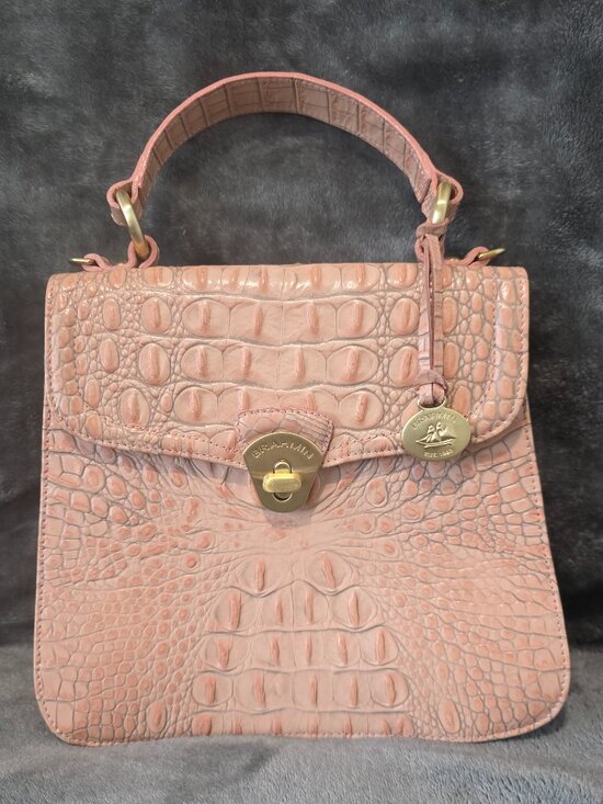 Brahmin Handbags - Brahmin Vittoria Rose Convertible Satchel/Crossbody Bag (excellent condition)